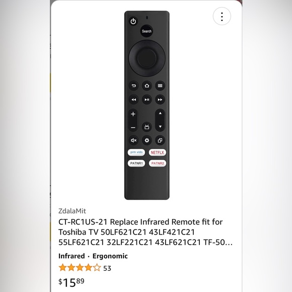 COPY - Toshiba replace remote - Picture 1 of 4